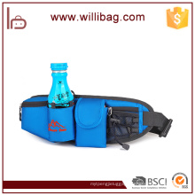 High Quality Nylon Belt Bag With Water Bottle Holder Running Waist Bag